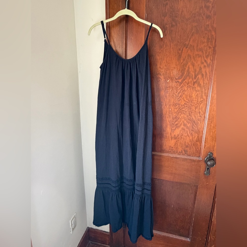Anthropologie Black Maxi Dress
